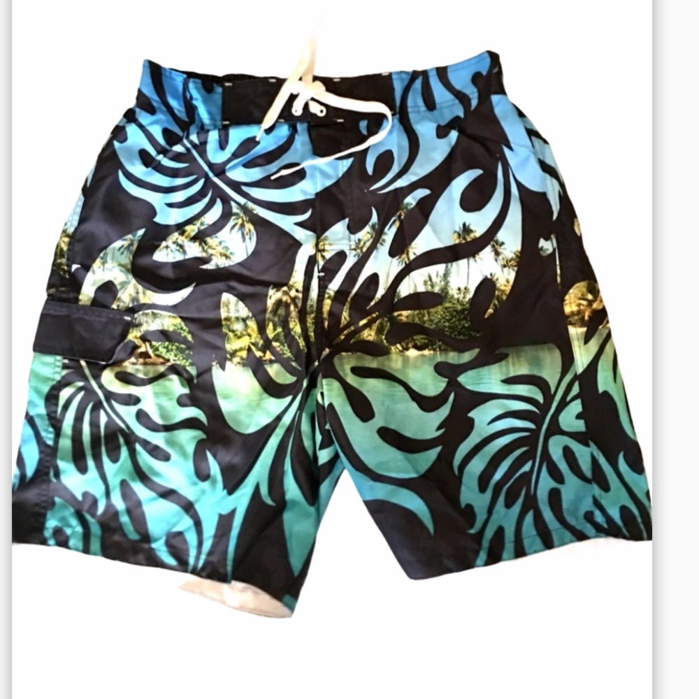 NEW Joe Boxer Pacific Island Shorts /Swim Trunks M